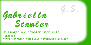 gabriella stamler business card